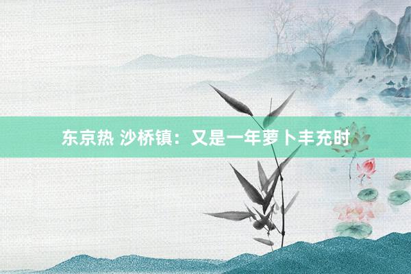 东京热 沙桥镇：又是一年萝卜丰充时