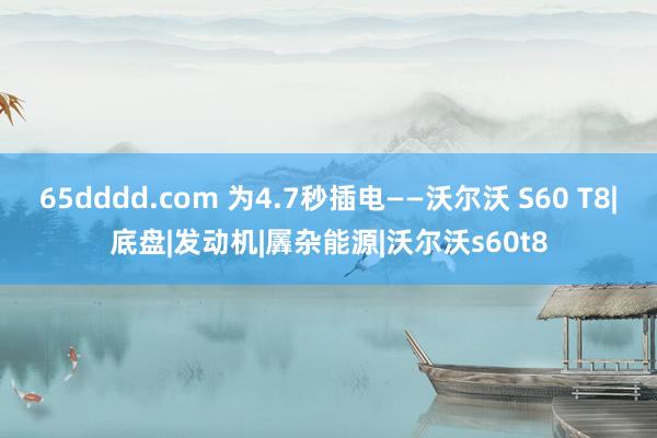 65dddd.com 为4.7秒插电——沃尔沃 S60 T8|底盘|发动机|羼杂能源|沃尔沃s60t8